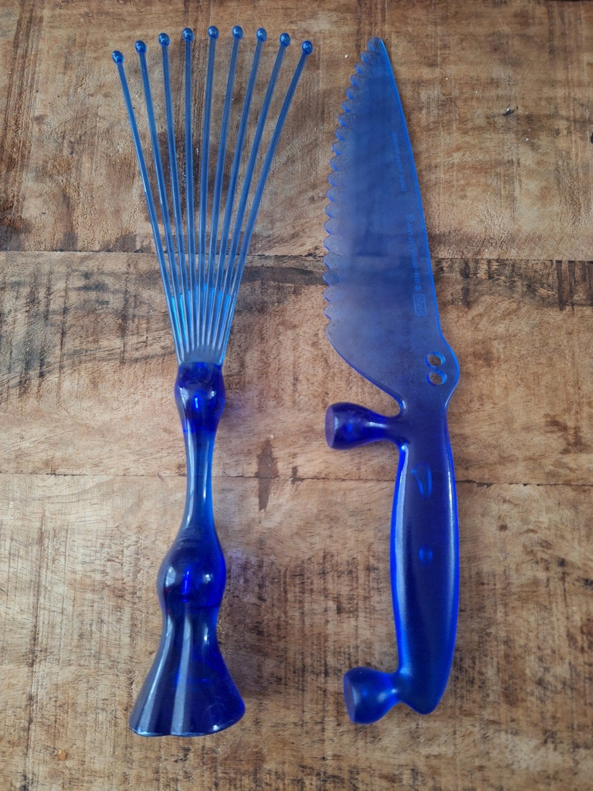 Koziol keukenhulpjes, Ophalen of Verzenden, Gebruikt, Blauw