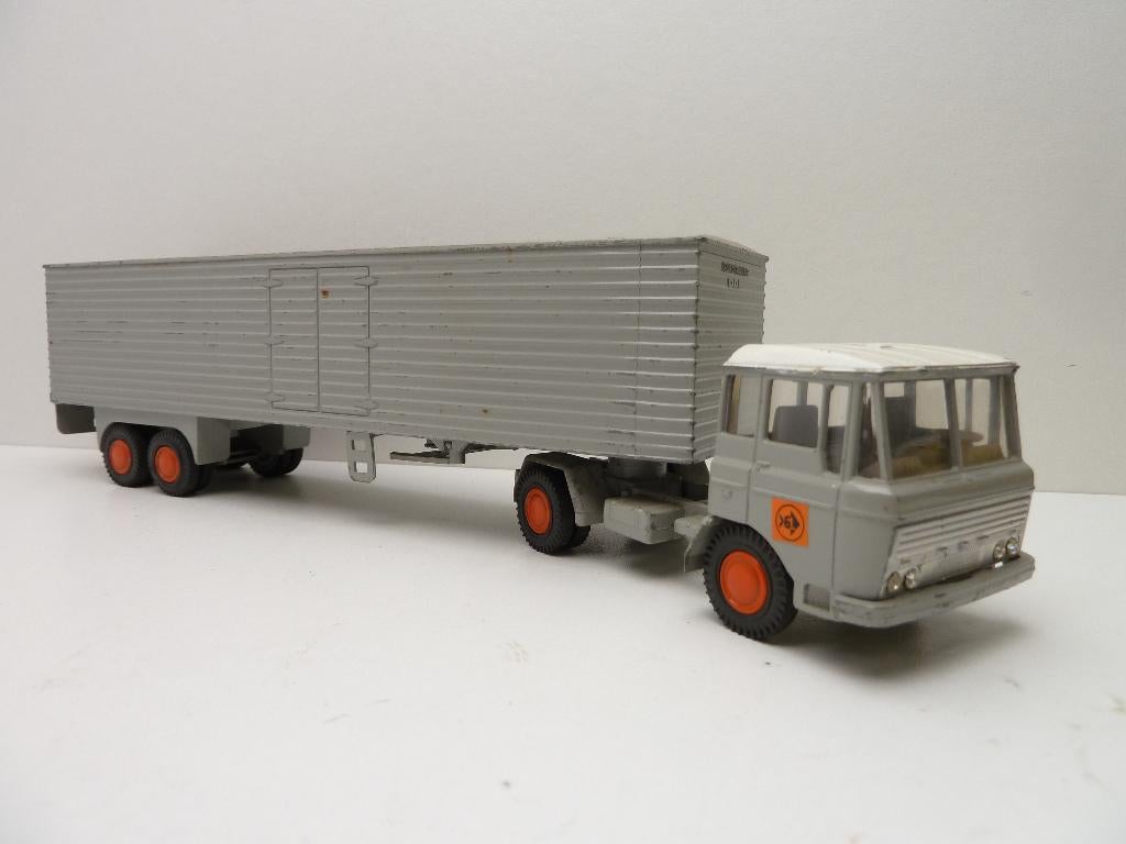 DAF 2600  '' van Gend & Loos ''  Lion Car 1/50, Hobby en Vrije tijd, Modelauto's | 1:50, Gebruikt, Bus of Vrachtwagen, Lion Toys