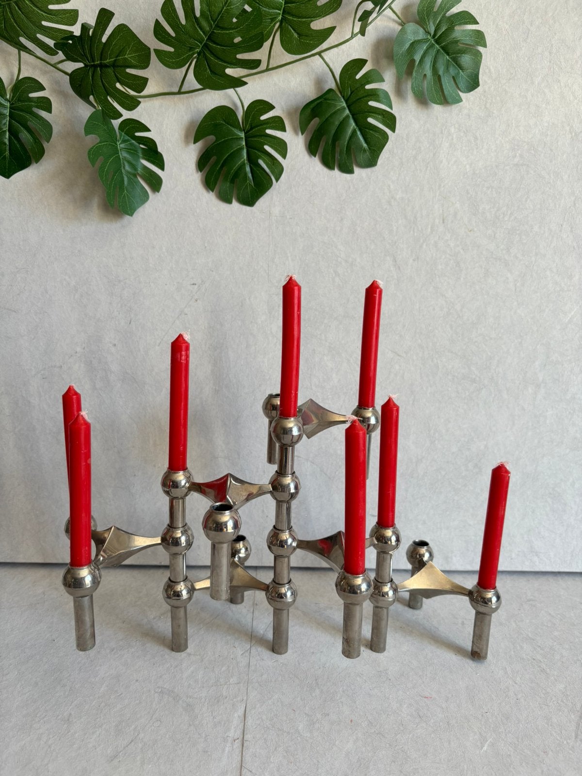 Originele Stoff Nagel BMF vintage kandelaren set van 6., Ophalen of Verzenden, Gebruikt