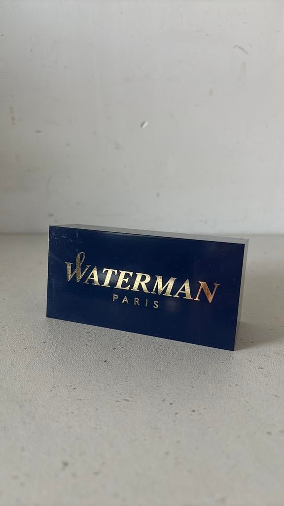 Waterman vulpen display bordje, Ophalen of Verzenden, Zo goed als nieuw