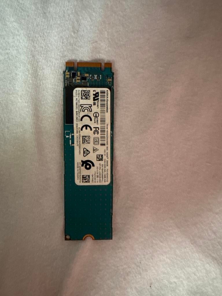 Kioxia BG3 256GB NVMe M.2 2230 SSD, Computers en Software, Harde schijven, Ophalen, Intern, SSD, Zo goed als nieuw