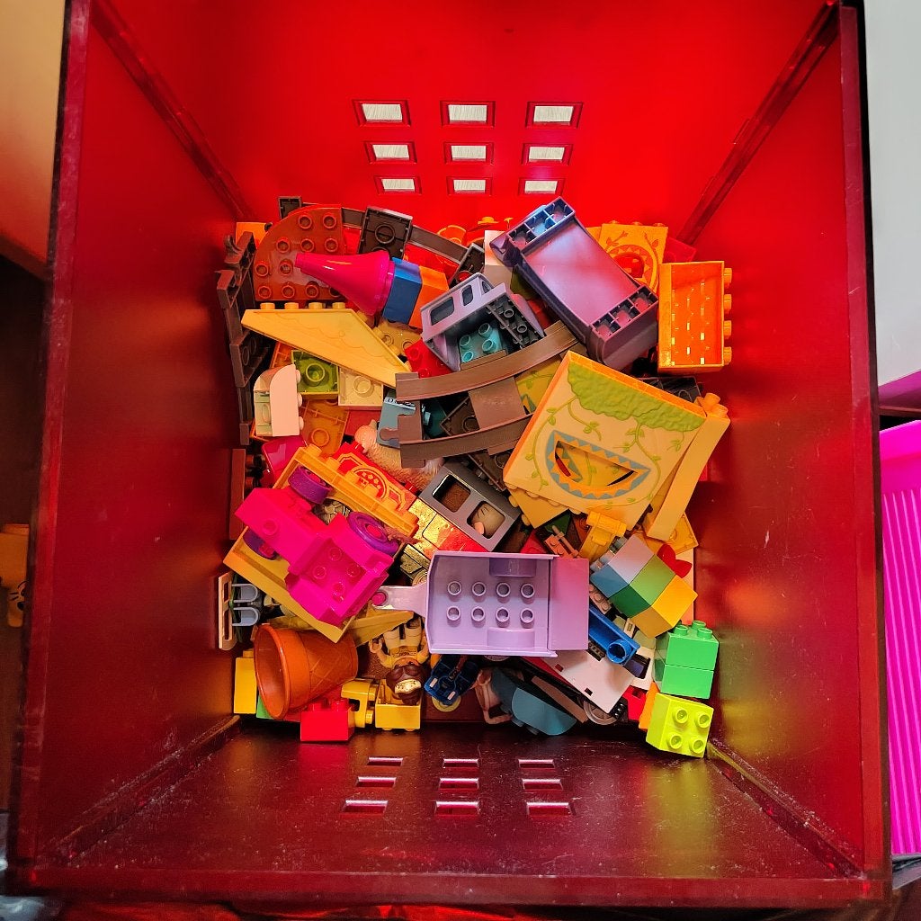 Duplo trein dora Toy Story belle hello kitty, Ophalen, Overige typen, Zo goed als nieuw, Duplo