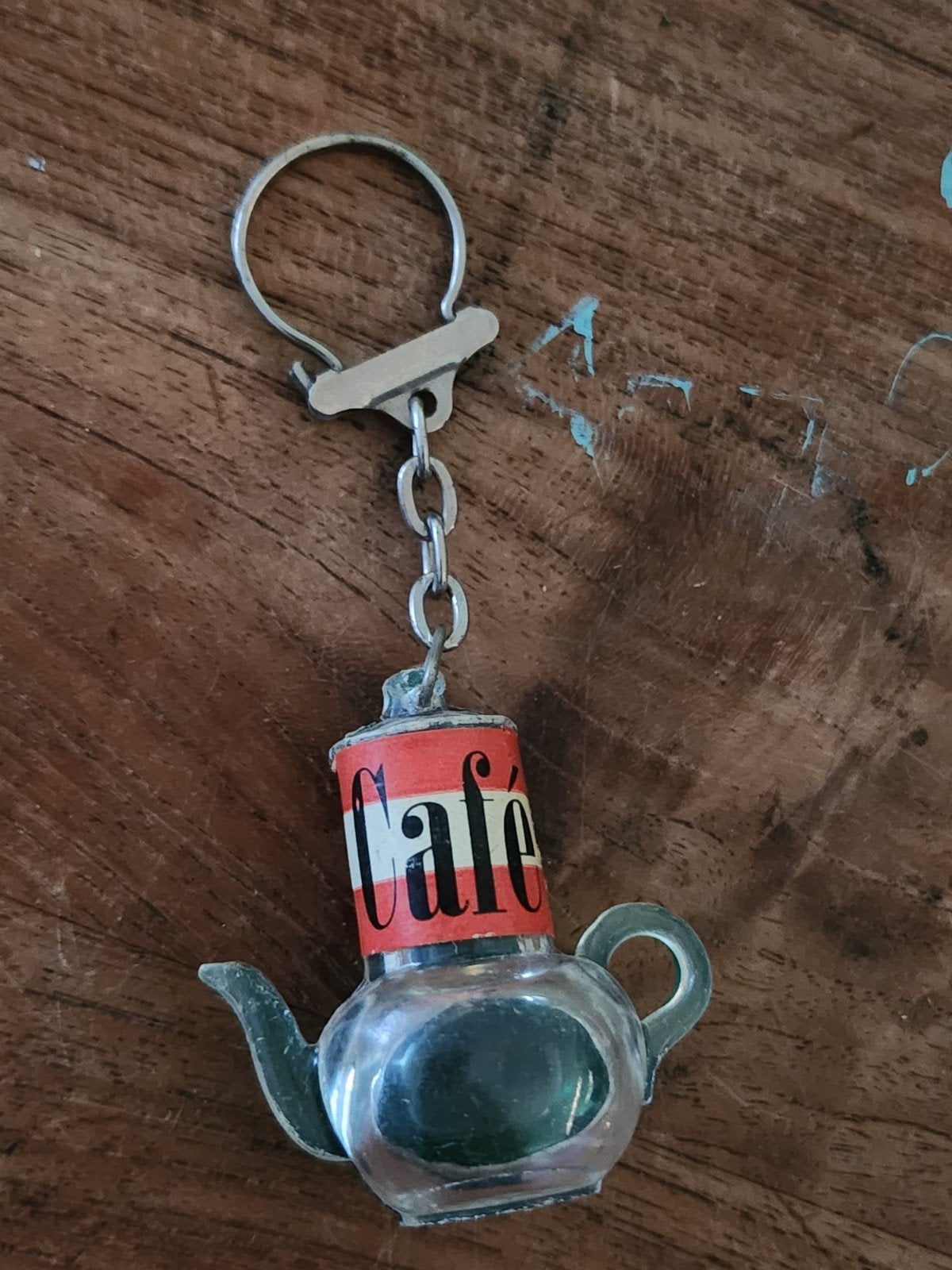 Vintage sleutelhanger koffiepot, Ophalen of Verzenden, Gebruikt, Overige typen