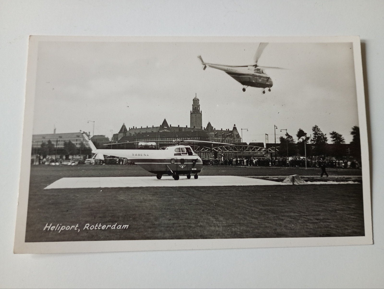 Rotterdam Luchtvaart Heliport, Ophalen of Verzenden, 1940 tot 1960, Ongelopen, Zuid-Holland