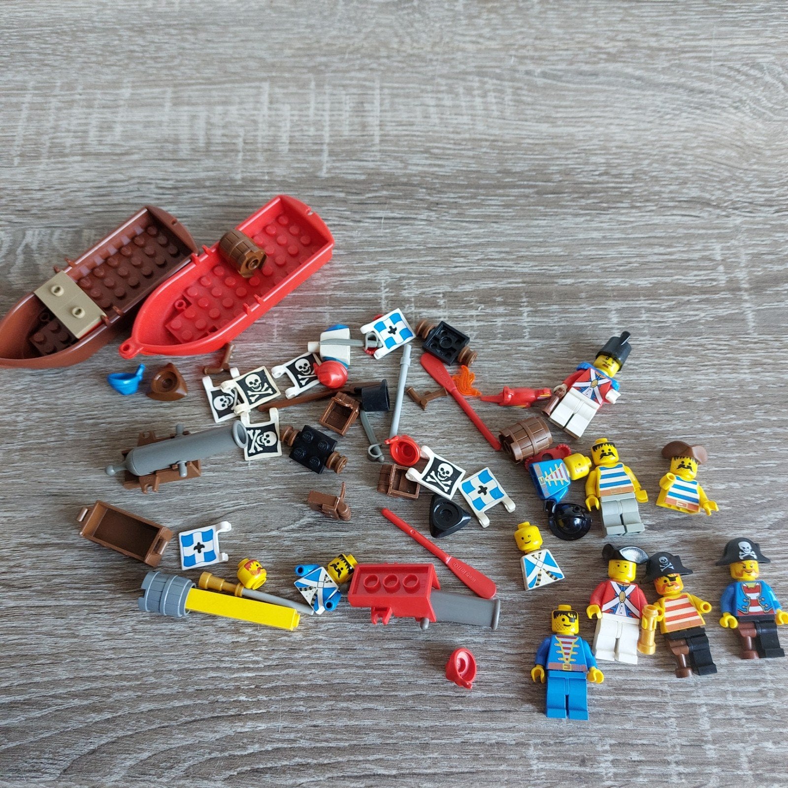 Lego Vintage Piraten Set met Figuren en Accessoires, Gebruikt, Lego, Losse stenen, Pirates