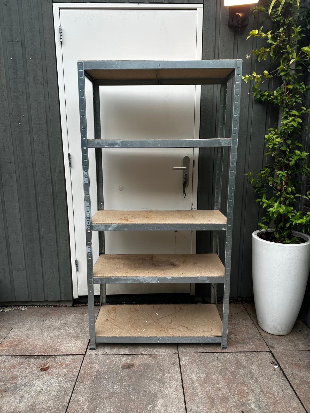 Stevige stellingkast met 5 planken, Ophalen, Gebruikt