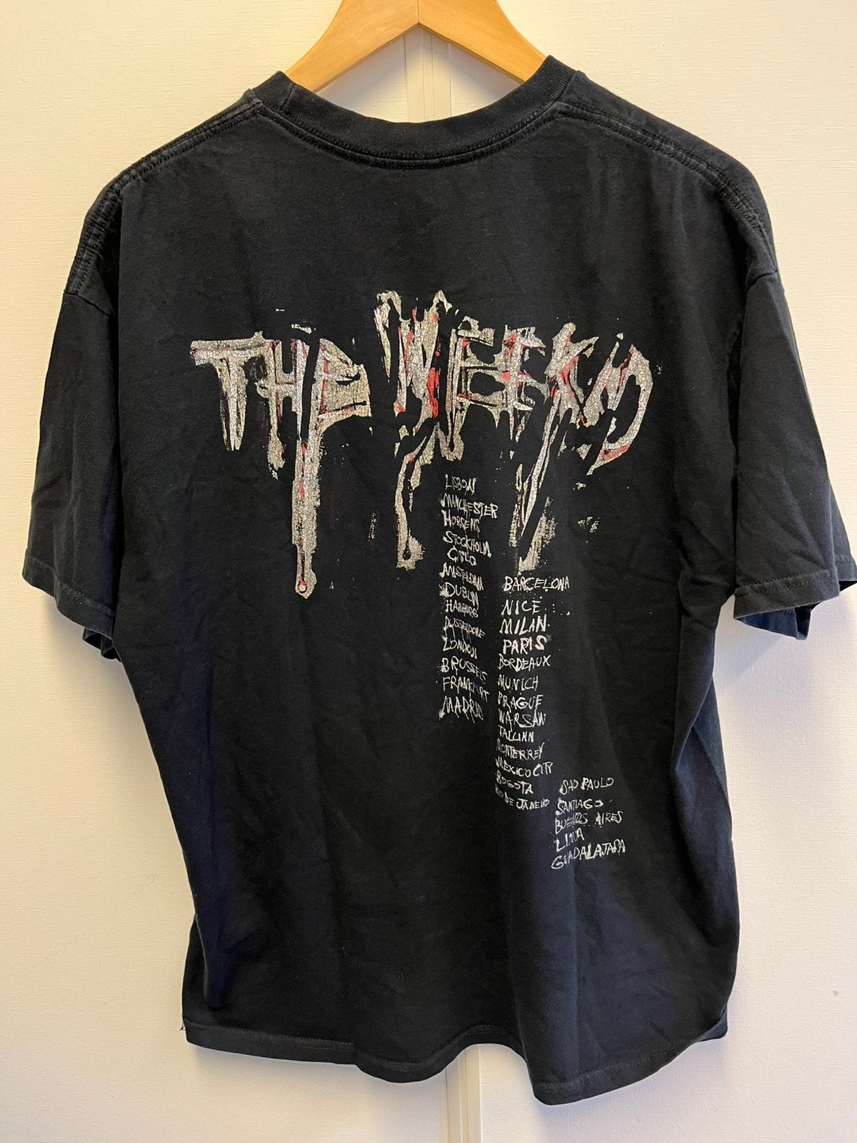 The Weeknd After Hours Til Dawn Tour T-shirt XL, Ophalen of Verzenden, Gedragen, Maat 56/58 (XL), Zwart