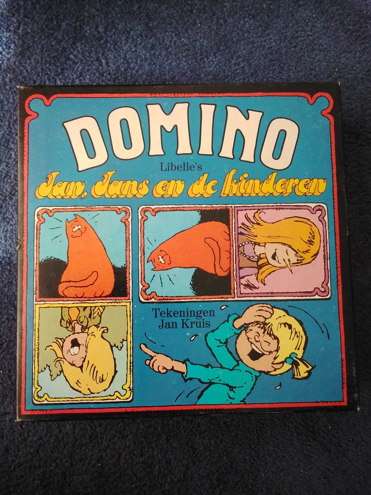 Libelle's Jan, Jans en de Kinderen Domino Spel, Een of twee spelers, Ophalen of Verzenden, Gebruikt, Libelle