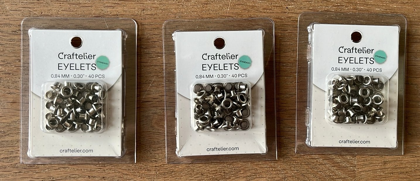3 nieuwe doosjes eyelets, Ophalen of Verzenden, Nieuw