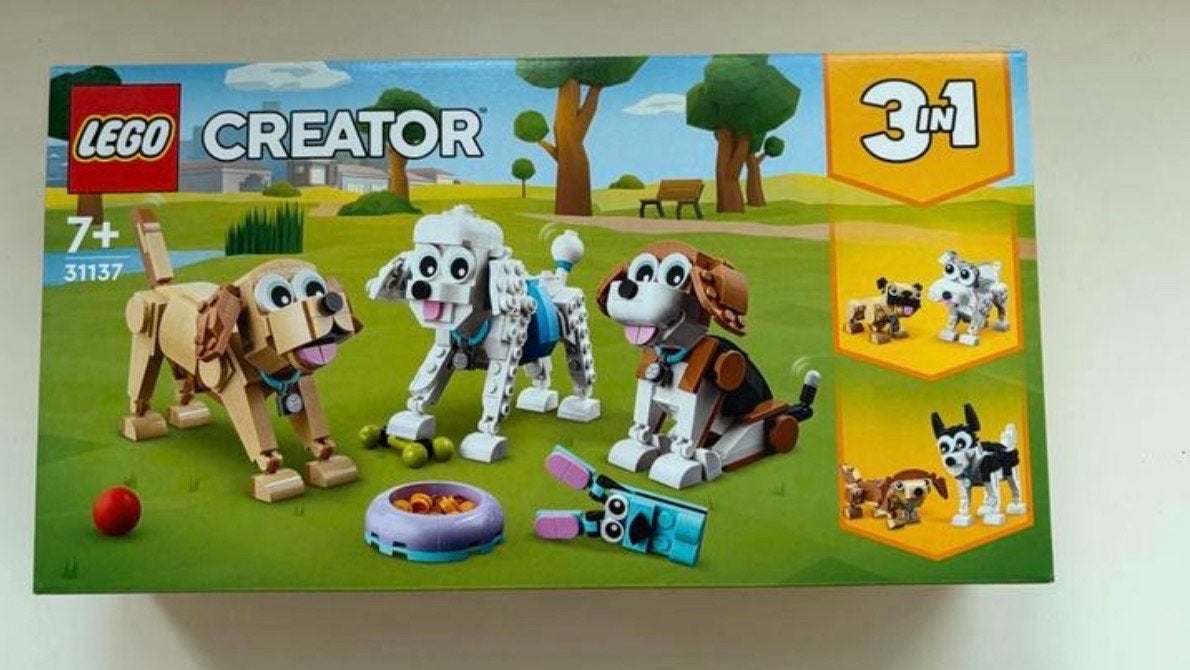 LEGO Creator 3in1 Schattige Honden 31137 Nieuw in doos, Lego, Denemarken, Nieuw, Ophalen of Verzenden