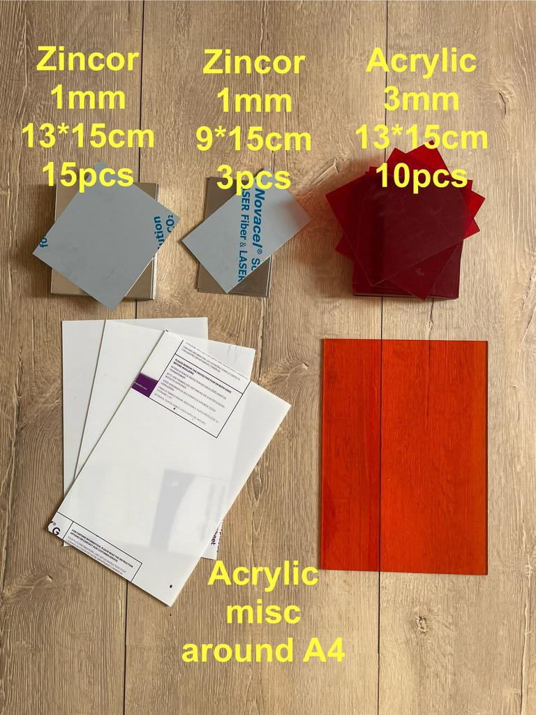 Zincor & acrylic plaat misc, Doe-het-zelf en Verbouw, Metalen, Ophalen, Zo goed als nieuw