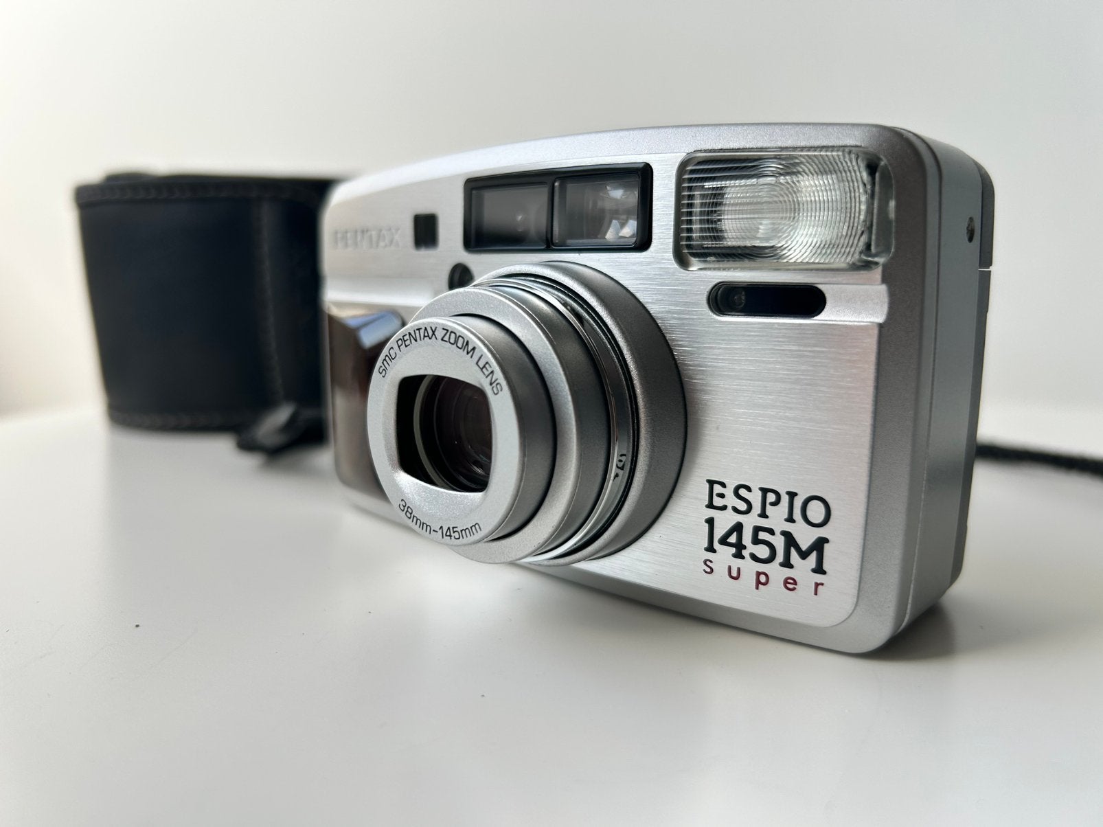 Pentax Espio 145M Super analoge compactcamera + tas, Audio, Tv en Foto, Ophalen of Verzenden, Zo goed als nieuw, Compact, Pentax