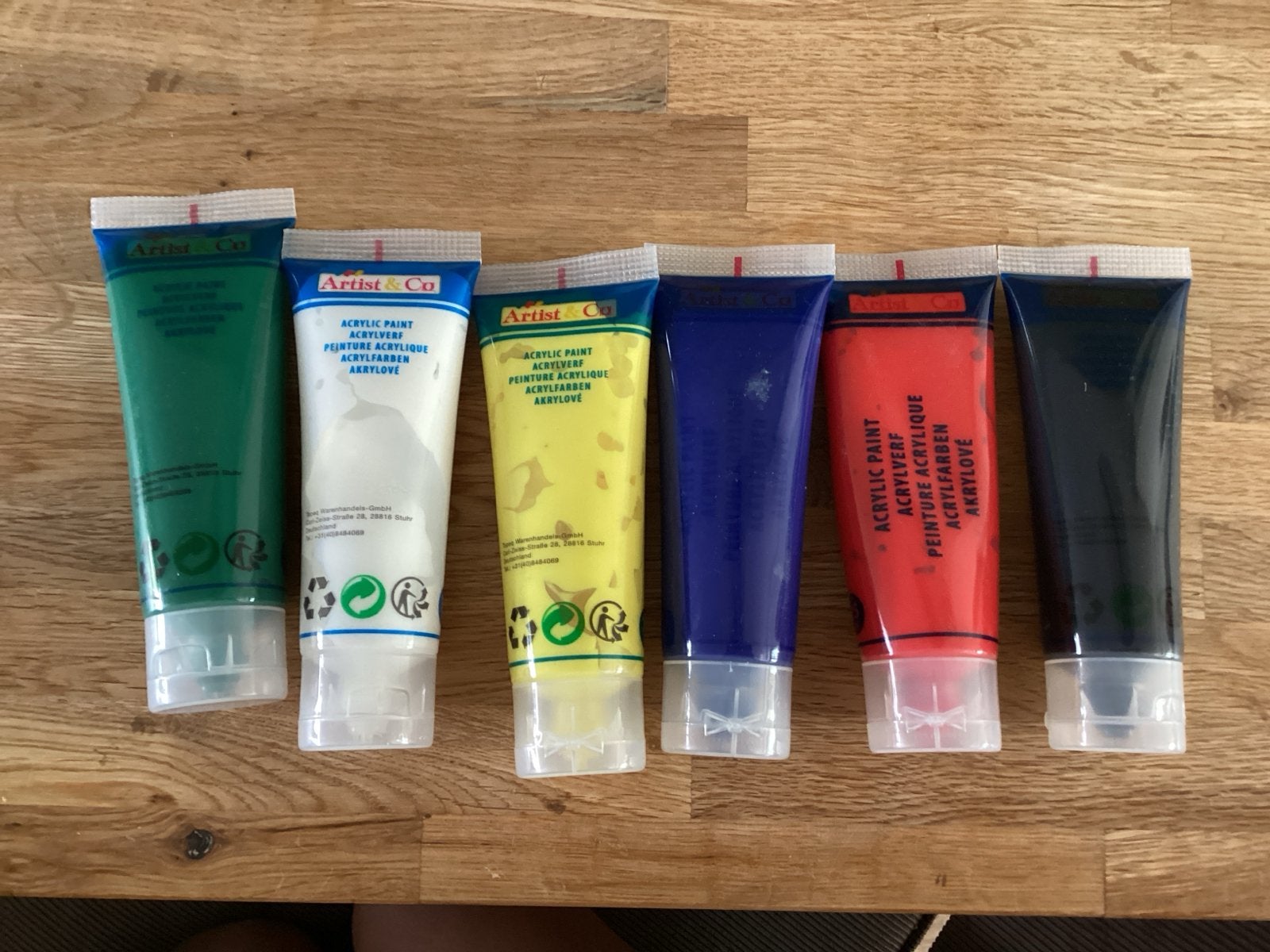 Diverse kleuren acrylverf, weinig gebruikt, Ophalen of Verzenden, Zo goed als nieuw, Acrylverf