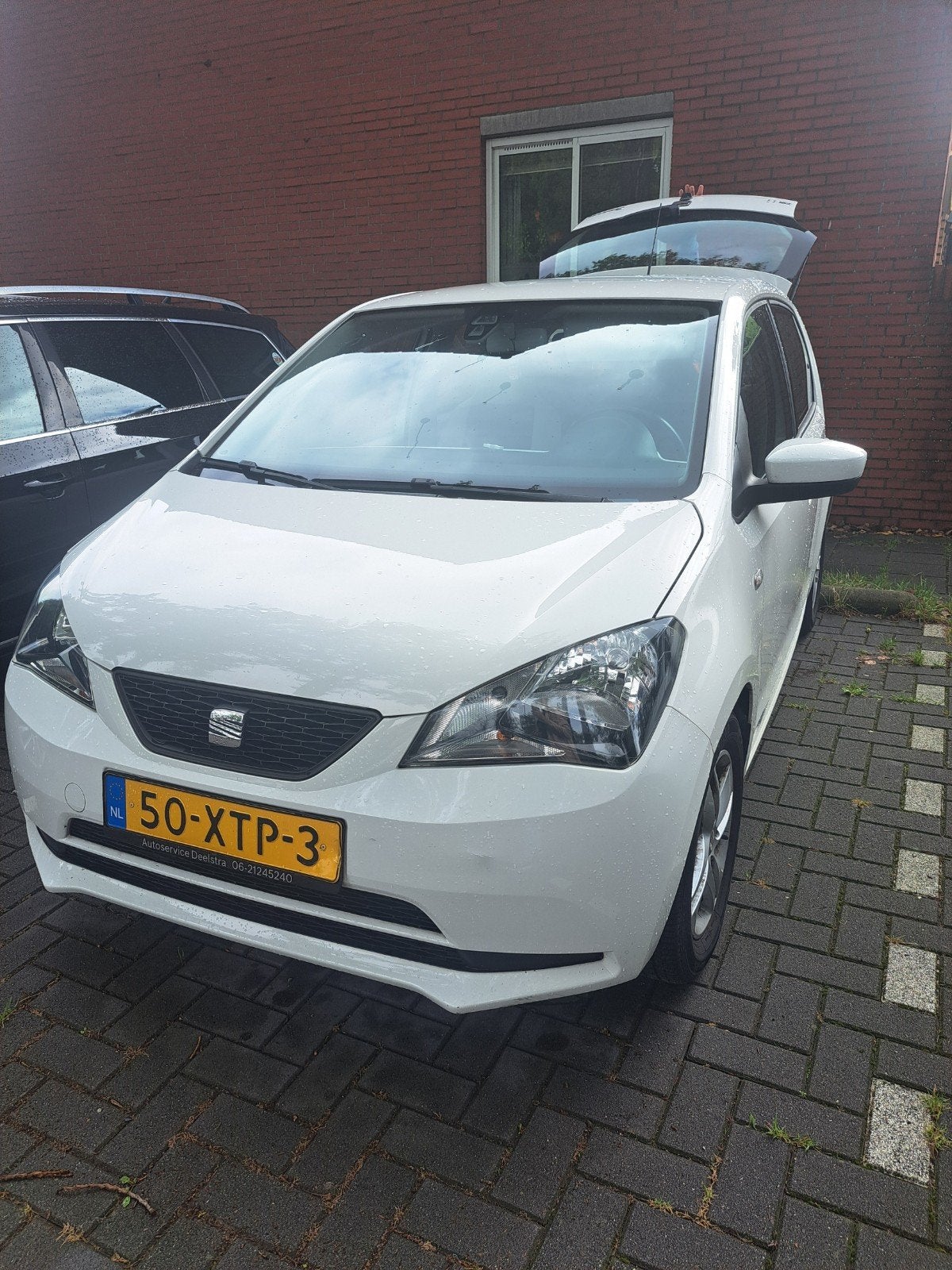 Seat Mii 1.0 44KW 2012 Wit AIRCO nieuwe APK, Auto's, Voorwielaandrijving, Stof, 840 kg, 4 stoelen
