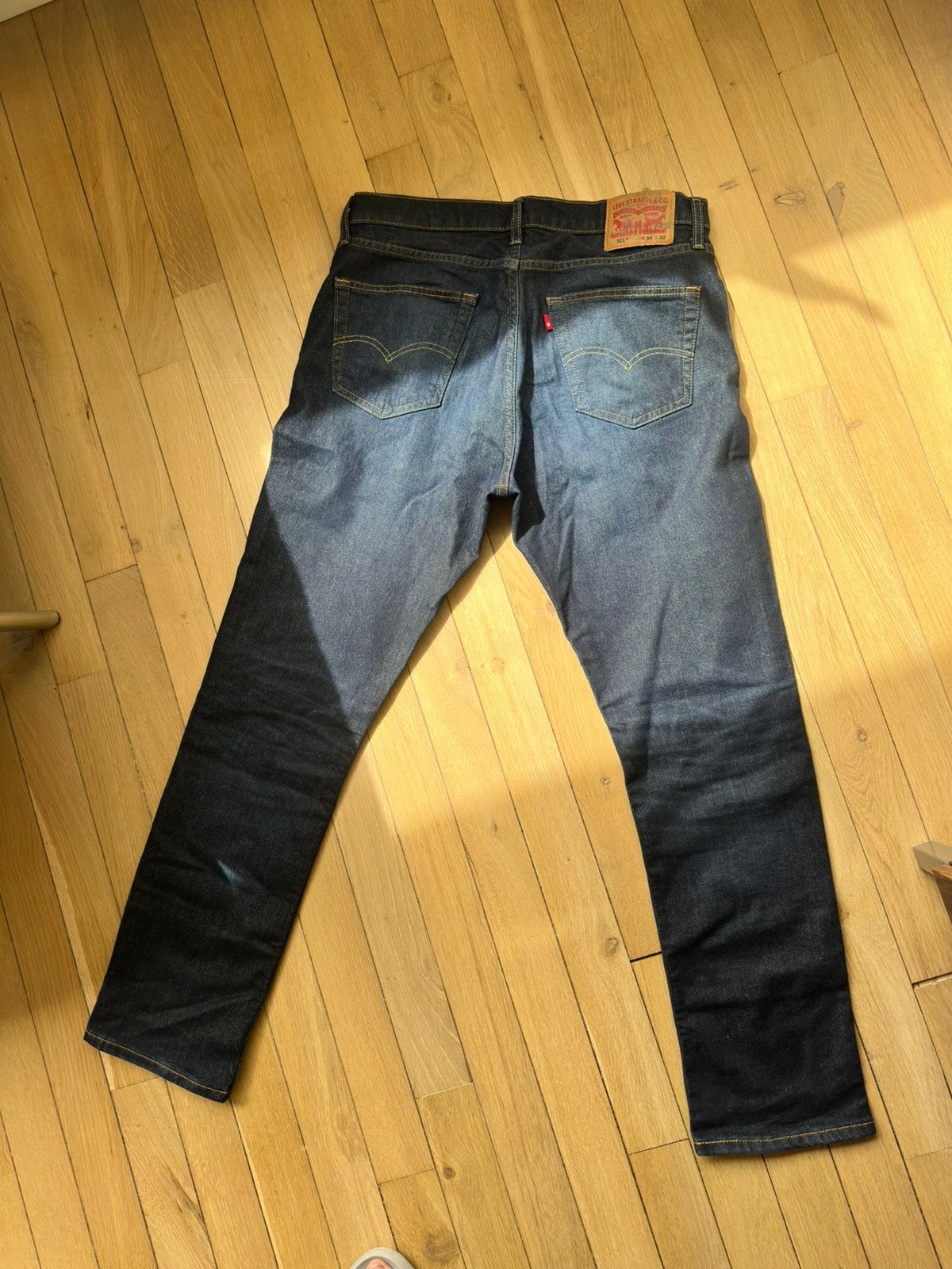 Levi's 501 Jeans - Donkerblauw - Maat W33/L32, Kleding | Heren, Ophalen of Verzenden, Zo goed als nieuw, Blauw, W33 - W34 (confectie 48/50)