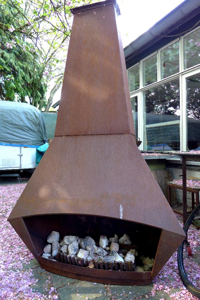 Mooie grote metalen tuinhaard, Ophalen, Gebruikt, Onbekend, Onbekend