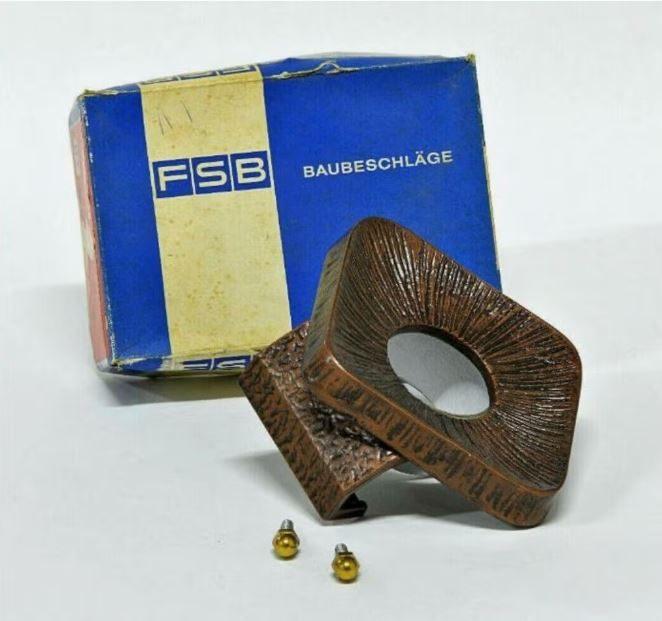 vintage brutalisme deurgreep ``old stock`` 60-70er brons, Ophalen, Huis en Inrichting