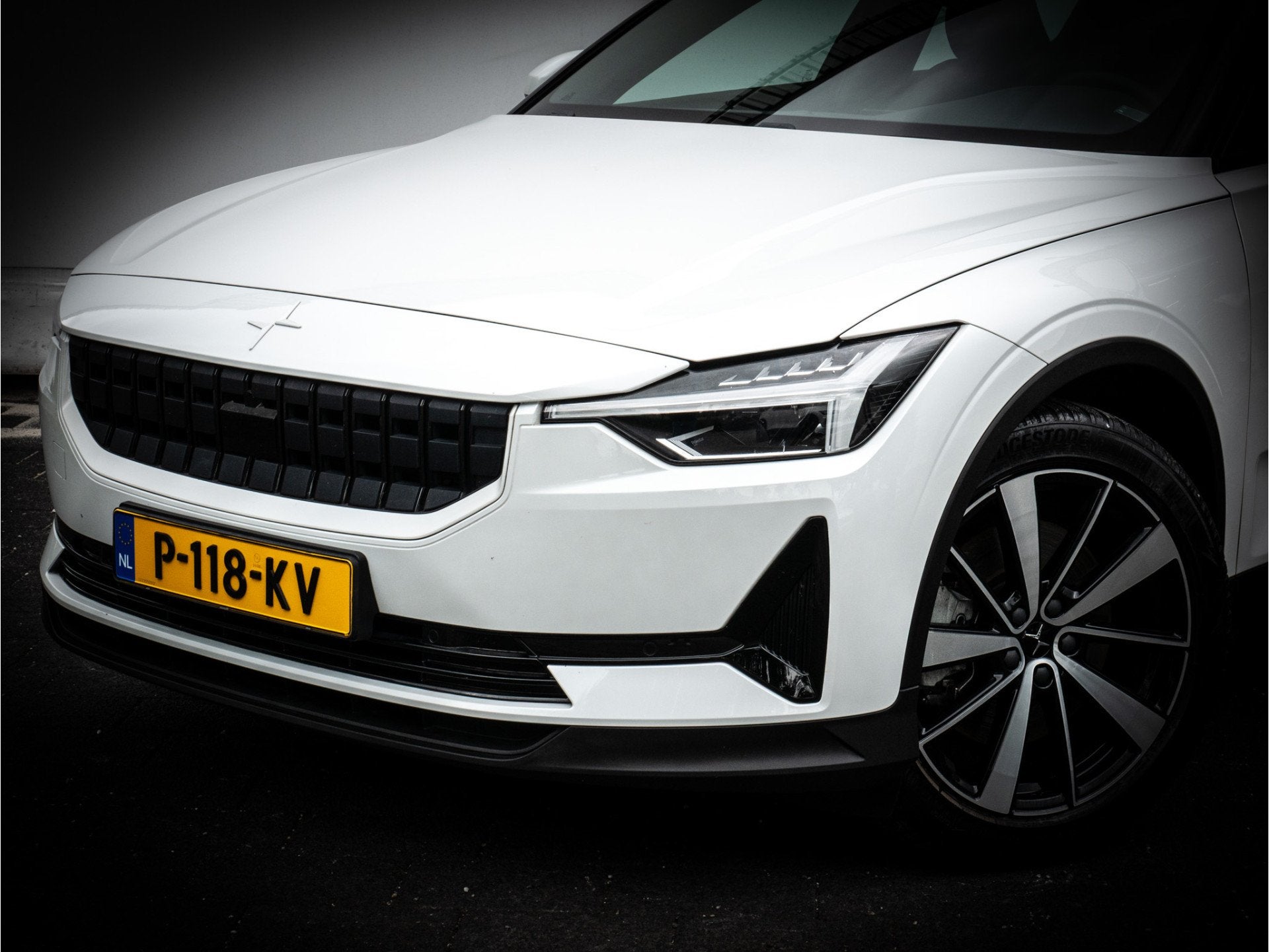 Polestar 2 Long Range Single Motor 78 kWh SOH 94% Trekhaak/, Polestar 2, Stof, Gebruikt, Zwart