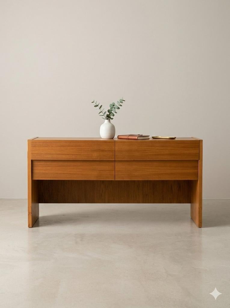 Vintage mid century lowboard | sideboard, Ophalen, 25 tot 50 cm, 50 tot 100 cm, Minder dan 100 cm