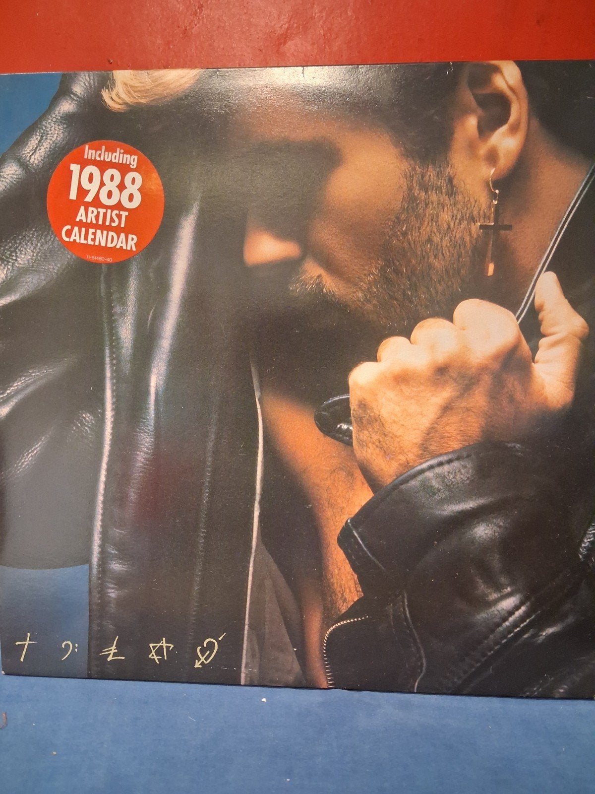 George Michael - Faith (LP) met 1988 artiestenkalender, Gebruikt, Inclusief poster, 1980 - 1989, Ophalen of Verzenden