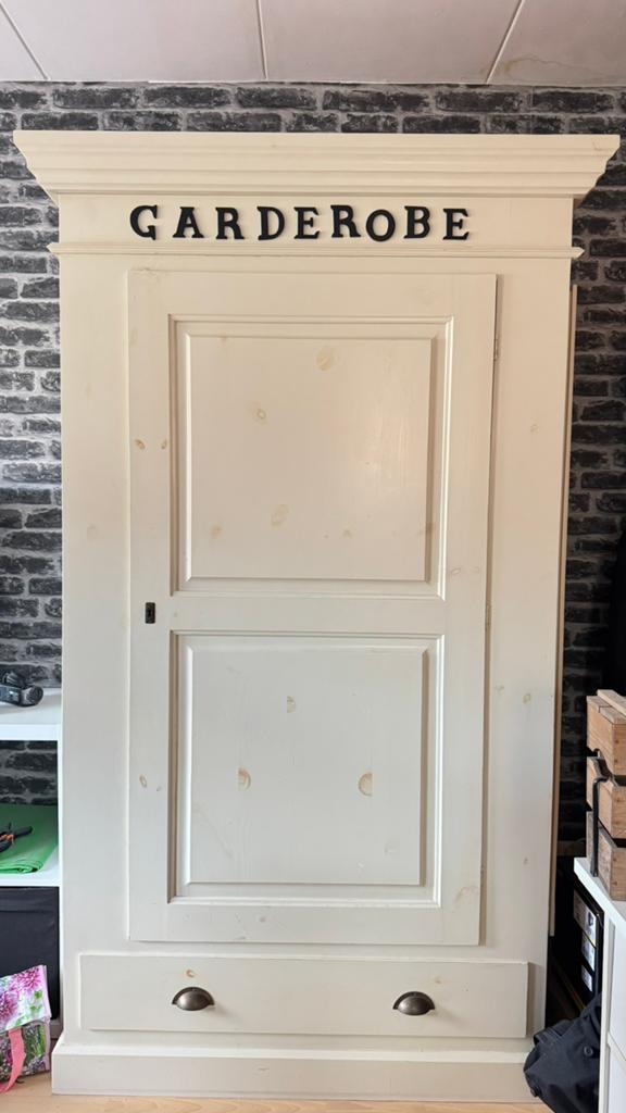 Landelijke kledingkast kinderkamer, Huis en Inrichting, Kasten | Kledingkasten, Ophalen, Gebruikt, 50 tot 75 cm, 200 cm of meer