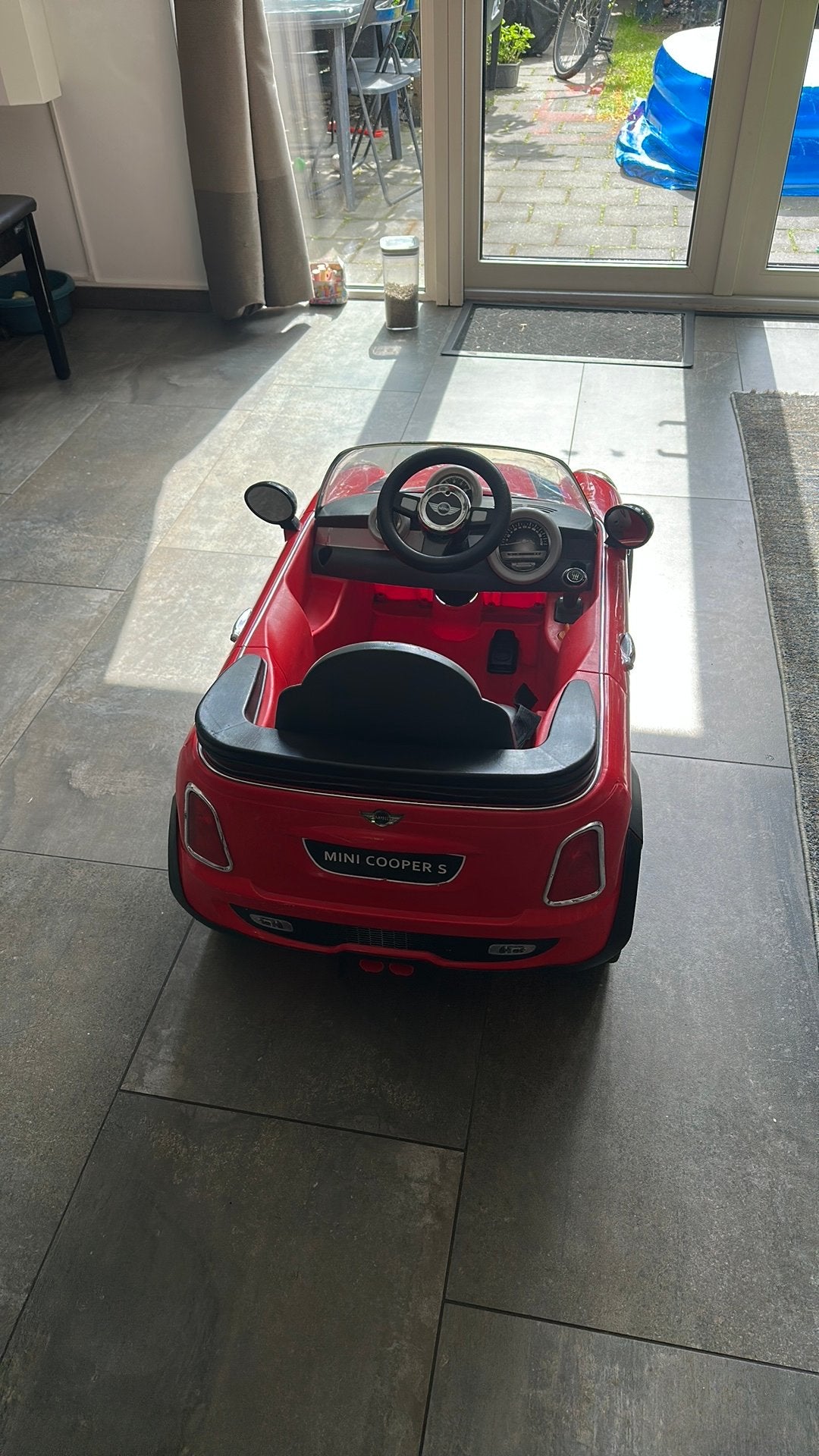 Mini cooper electrische kinder accu auto, Ophalen, Gebruikt