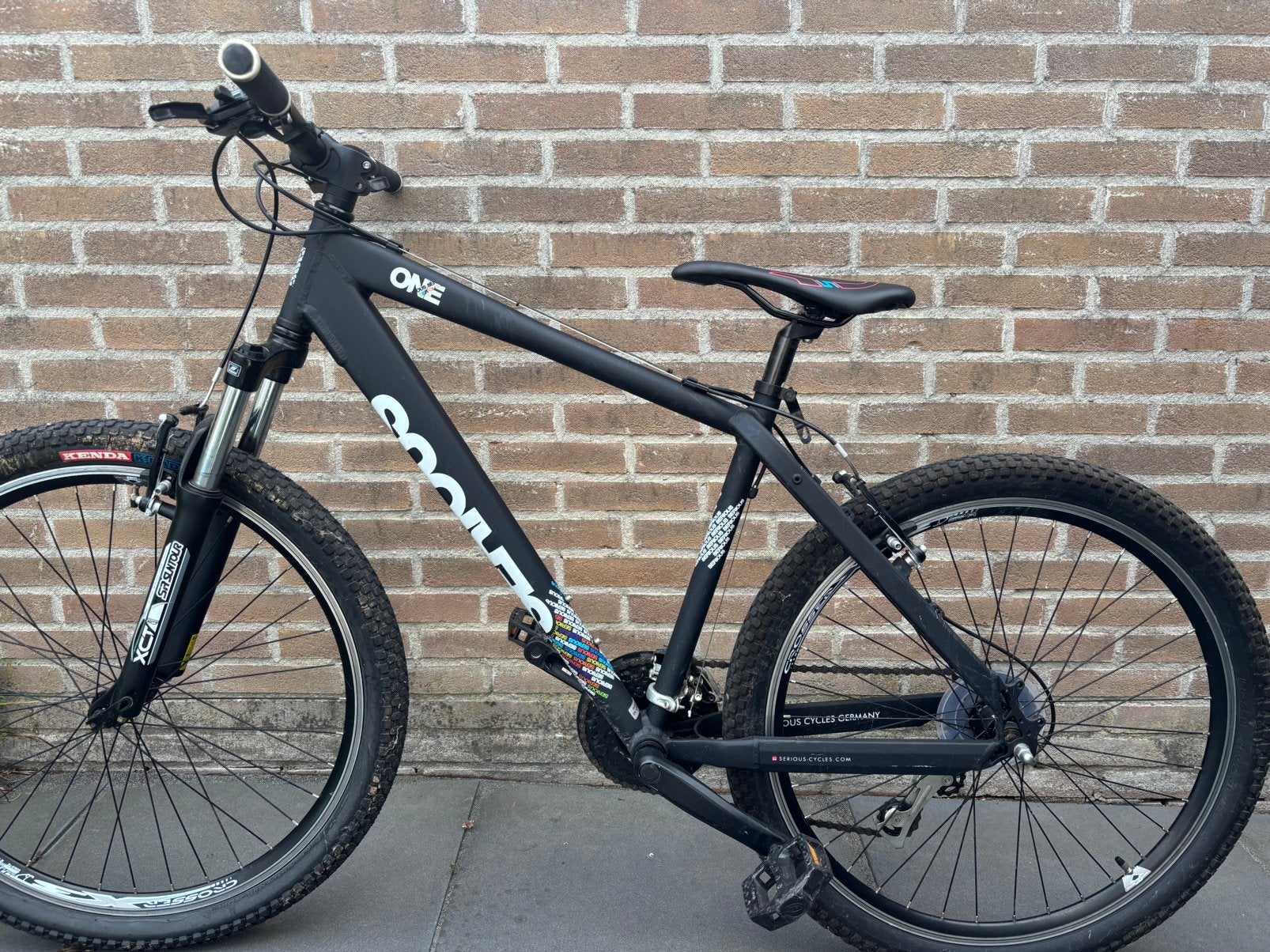 Mountainbike 26 Inch Zwart, Gebruikt, Hardtail, Velgrem, 45 tot 49 cm