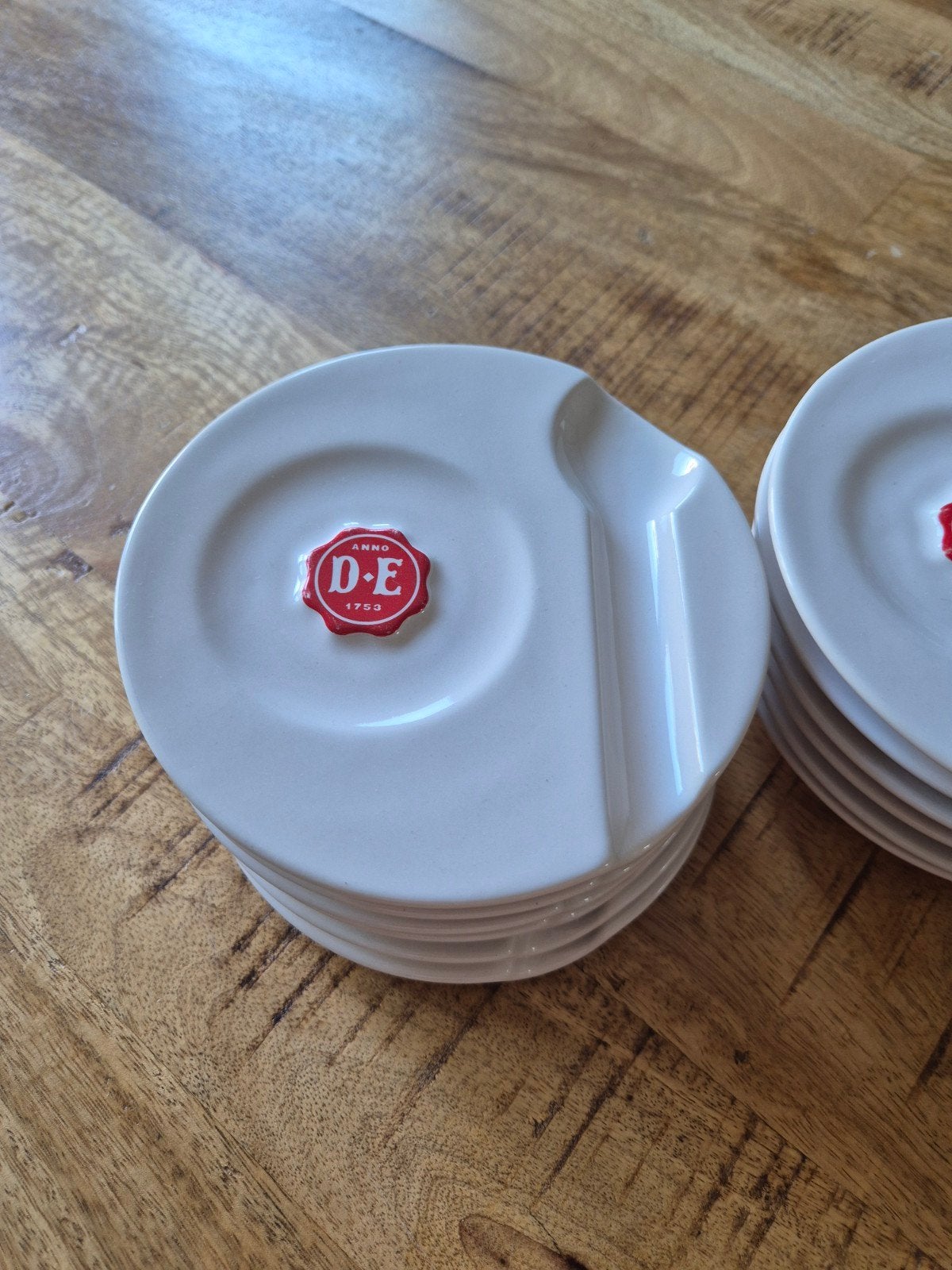 12 Douwe Egberts koffieschoteltjes, Ophalen, Gebruikt, Overige merken, Glas