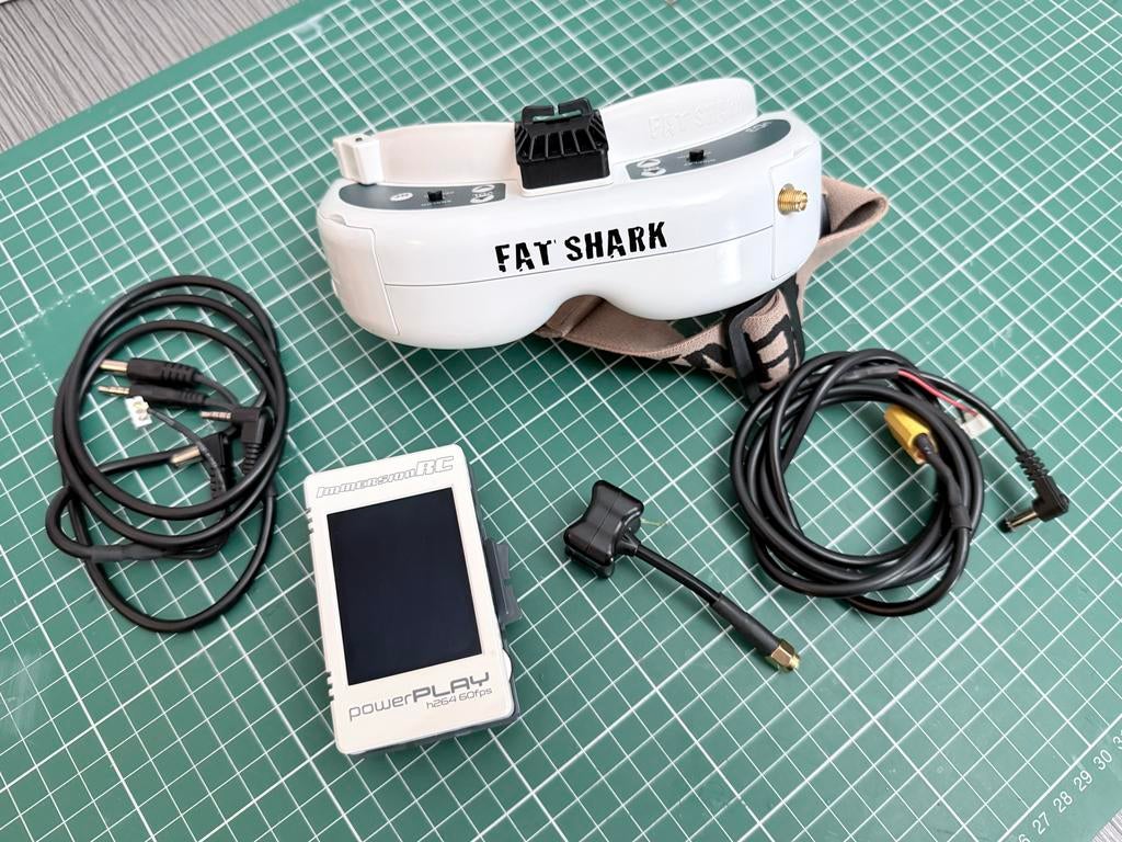 Fatshark HD3 Core FPV Set | ImmersionRC PowerPlay | In Doos, Ophalen of Verzenden, Zo goed als nieuw, First person view (FPV)