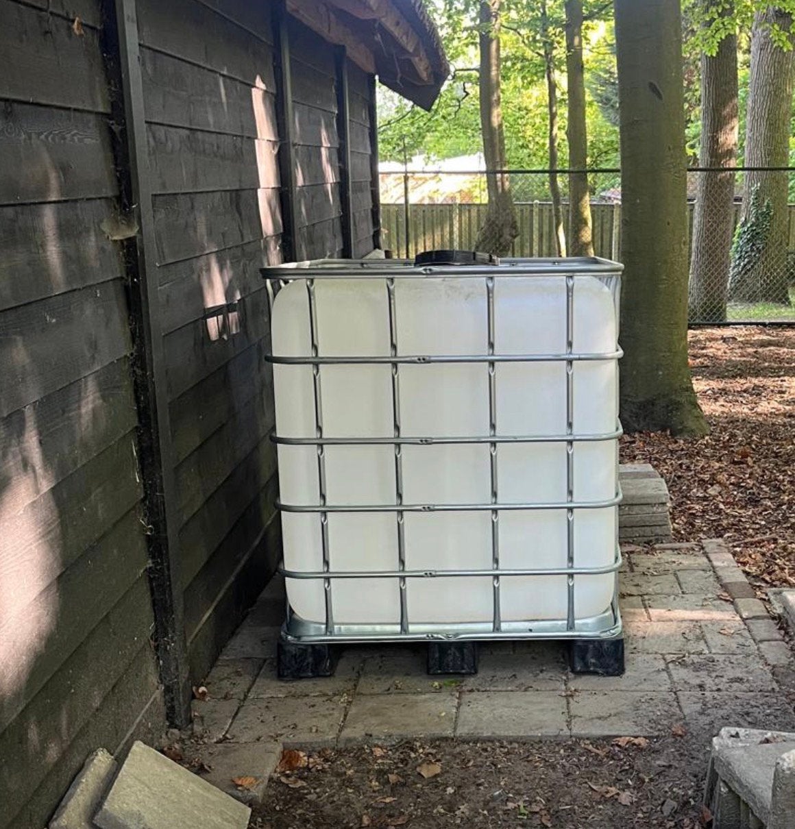 IBC container met afsluiter, Ophalen, Kunststof, Met kraantje, 150 liter of meer