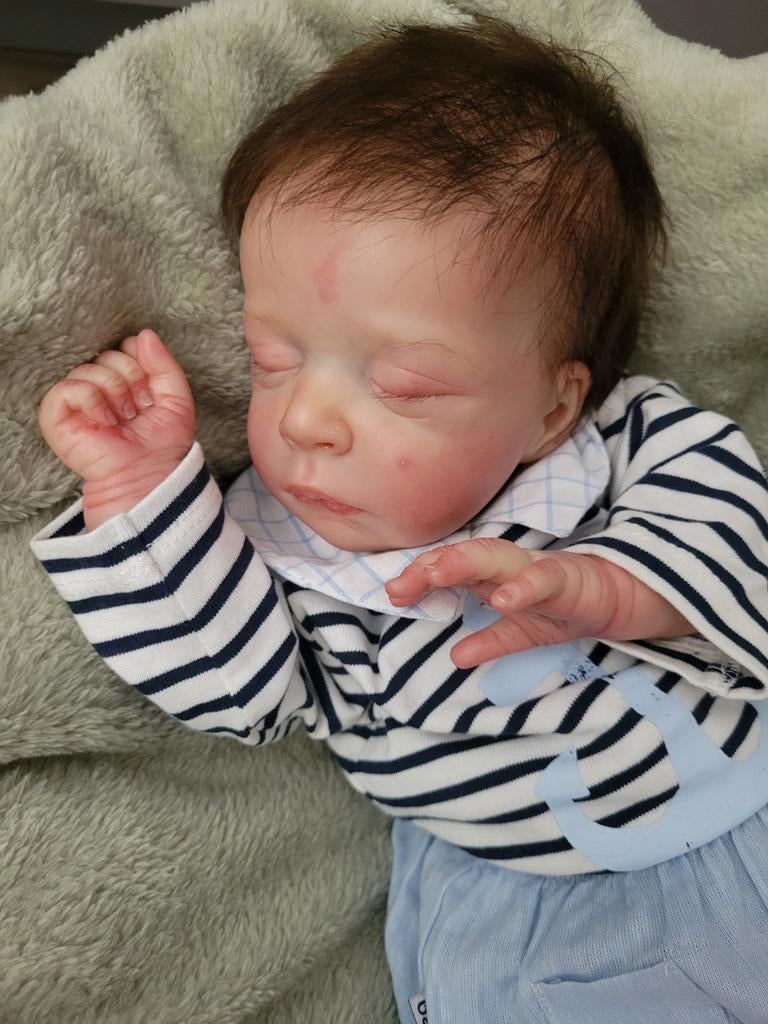 Weekendaanbieding:! Mooie rebornbaby 💙, Verzamelen, Poppen, Ophalen of Verzenden, Zo goed als nieuw, Babypop, Levensecht of Reborn