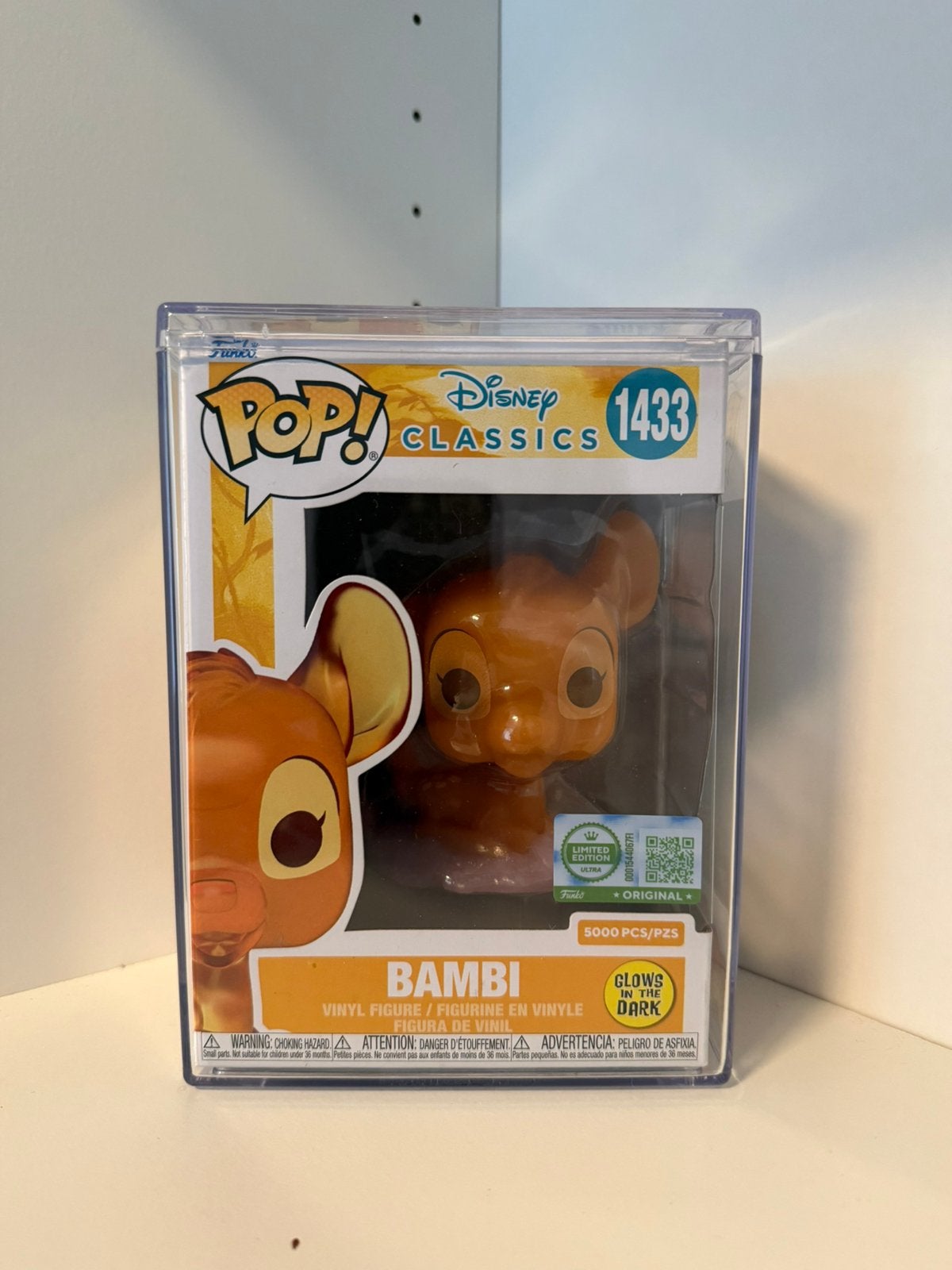 Funko Pop! Bambi #1433 – Glow in the Dark (LE 5000 pcs), Ophalen of Verzenden, Zo goed als nieuw
