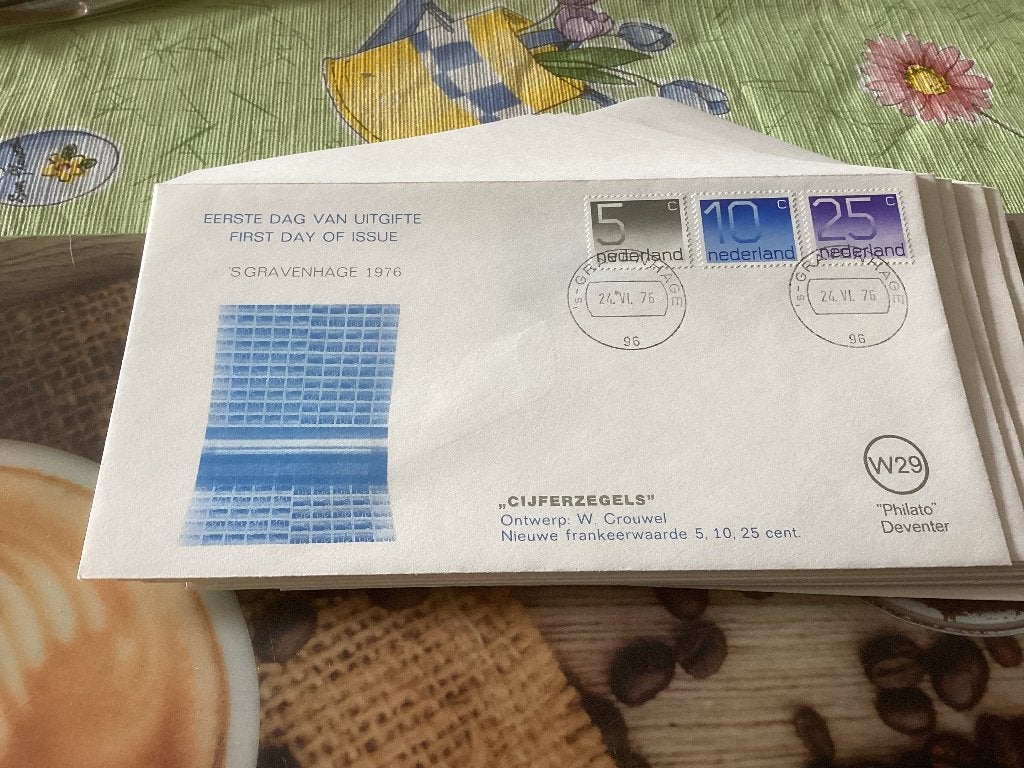No4667 Philato W29 Heb ook Nederland jaargangen fdc 1963 tm, Ophalen of Verzenden, Onbeschreven, Nederland