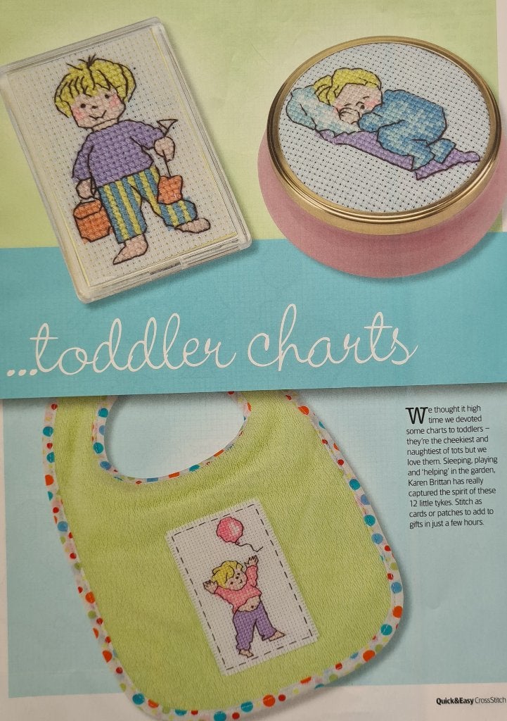 12 baby en peuter borduurpatronen, Ophalen, Nieuw, Handborduren, Patroon