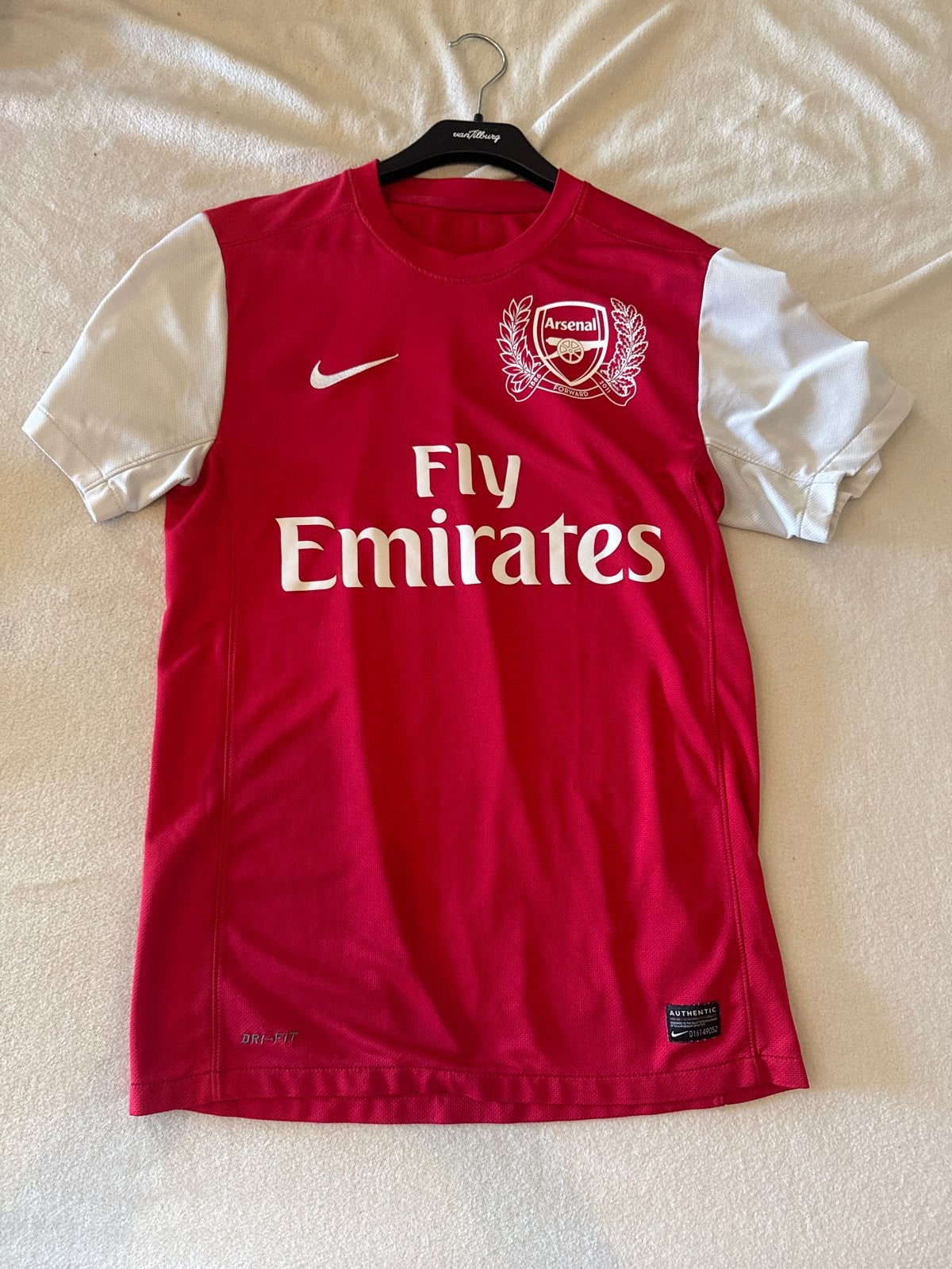 Arsenal Thuisshirt Maat S - Fly Emirates, Ophalen of Verzenden, Maat 46 (S) of kleiner, Rood