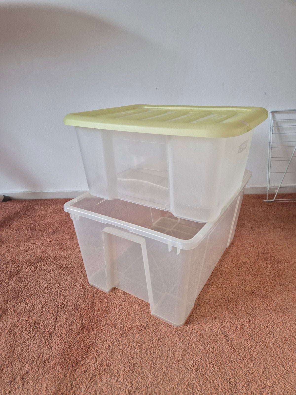 2 opbergboxen bakken ideaal voor verhuizen/vakant, Ophalen, Gebruikt, Minder dan 50 cm