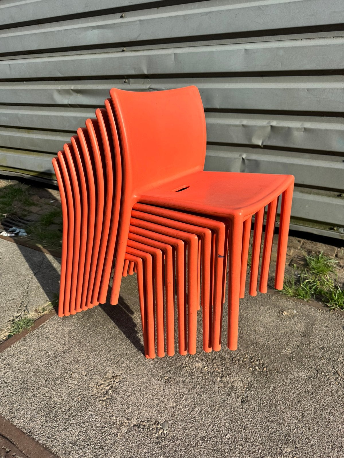 9x stapebare air chair van Jasper Morrison voor Magis, Ophalen, Overige materialen, Gebruikt, Overige kleuren
