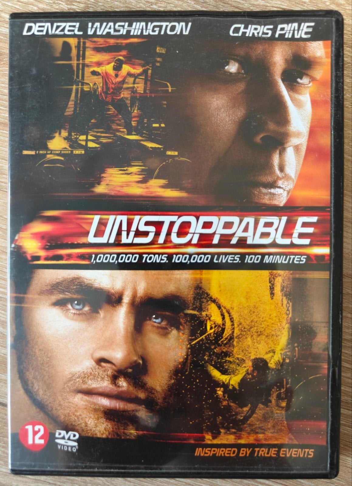 DVD - Unstoppable - Denzel Washington, Vanaf 16 jaar, Ophalen of Verzenden, Zo goed als nieuw, Actiethriller