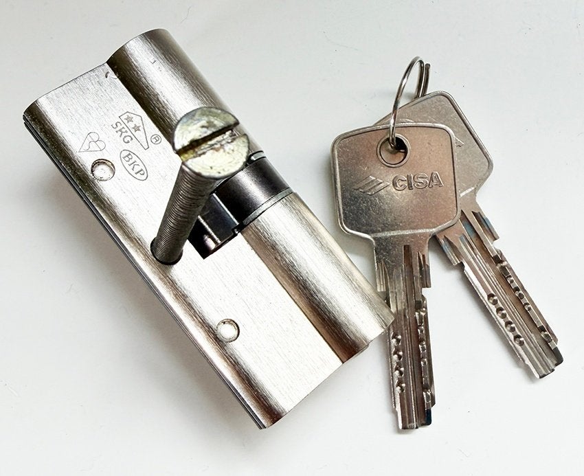 Cisa veiligheids cylinder SKG2, Ophalen, Zo goed als nieuw, Koper of Messing, Slot