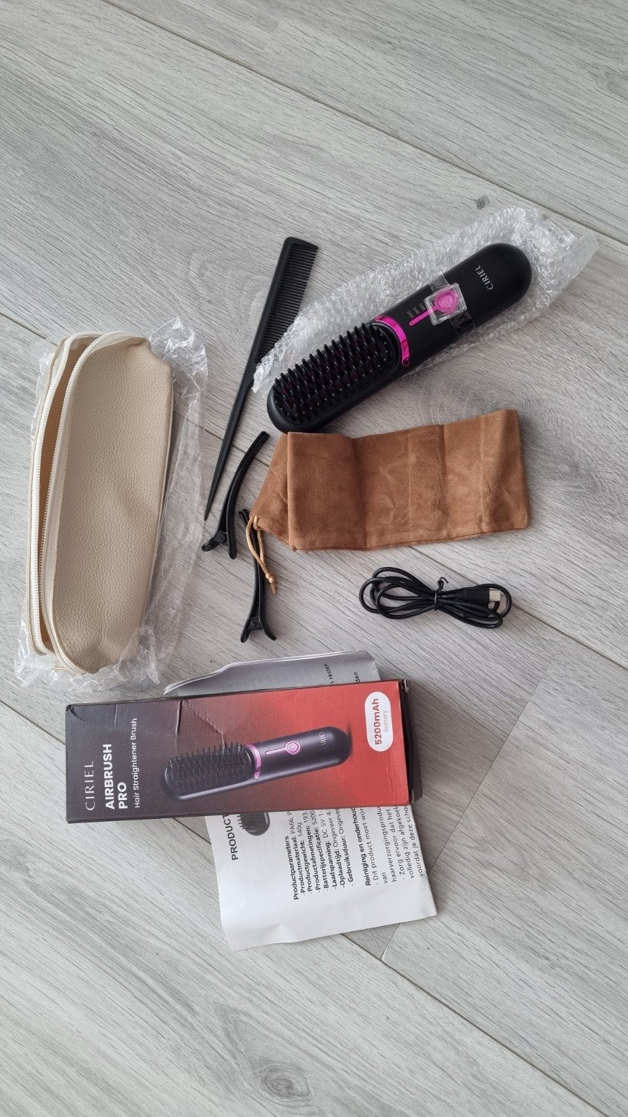 Ciriel airbrush pro (hair straightener brush), Ophalen, Nieuw, Krultang of Stijltang