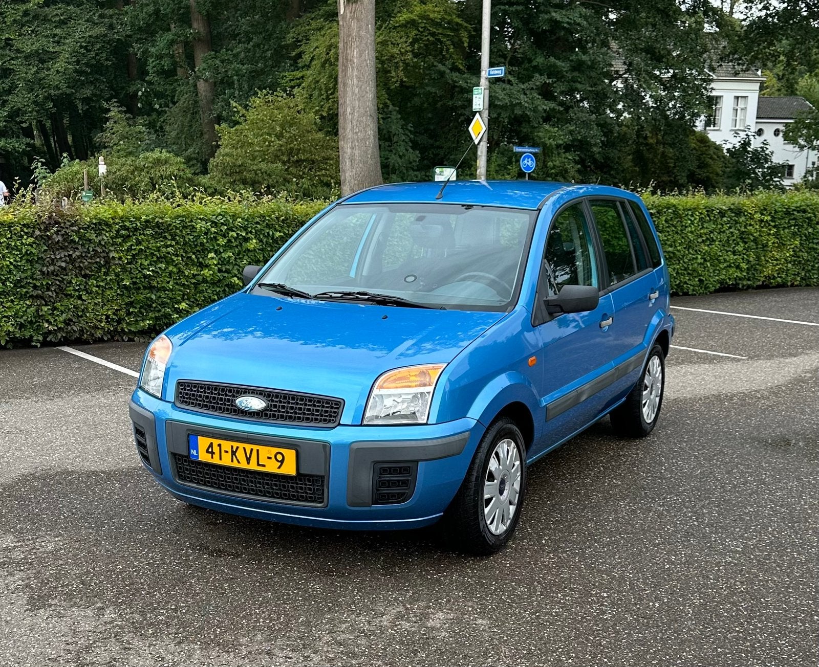 Ford Fusion 1.4, Airco, APK, Trekhaak, Auto's, Ford, Voorwielaandrijving, 15 km/l, Blauw, 49 €/maand