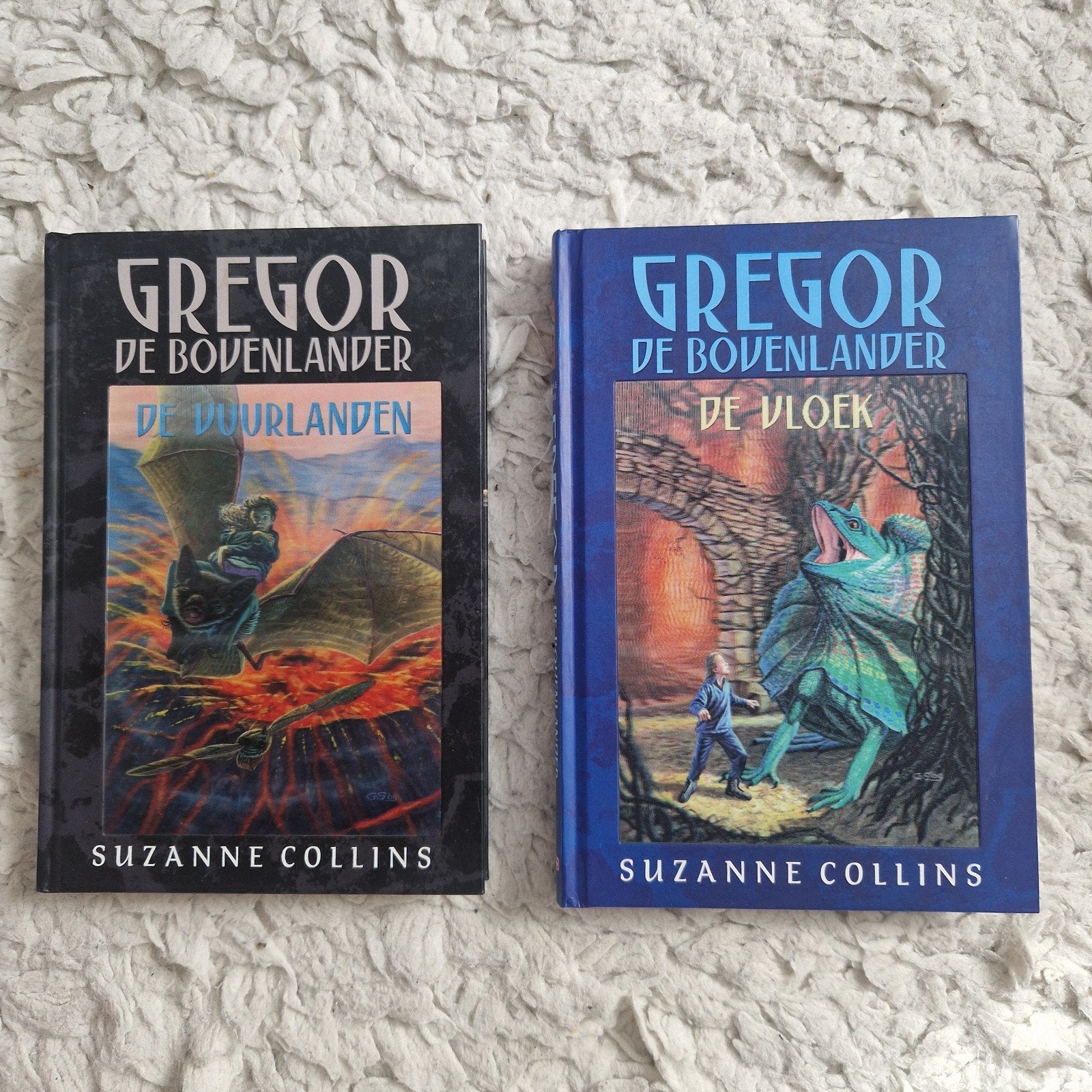 Gregor de Bovenlander: De Vuurlanden & De Vloek, Ophalen of Verzenden, Gelezen, Suzanne Collins, Fictie