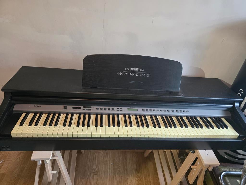 Hemingway DP701 Digitale Piano Zwart, Ophalen, Gebruikt, Zwart, Digitaal