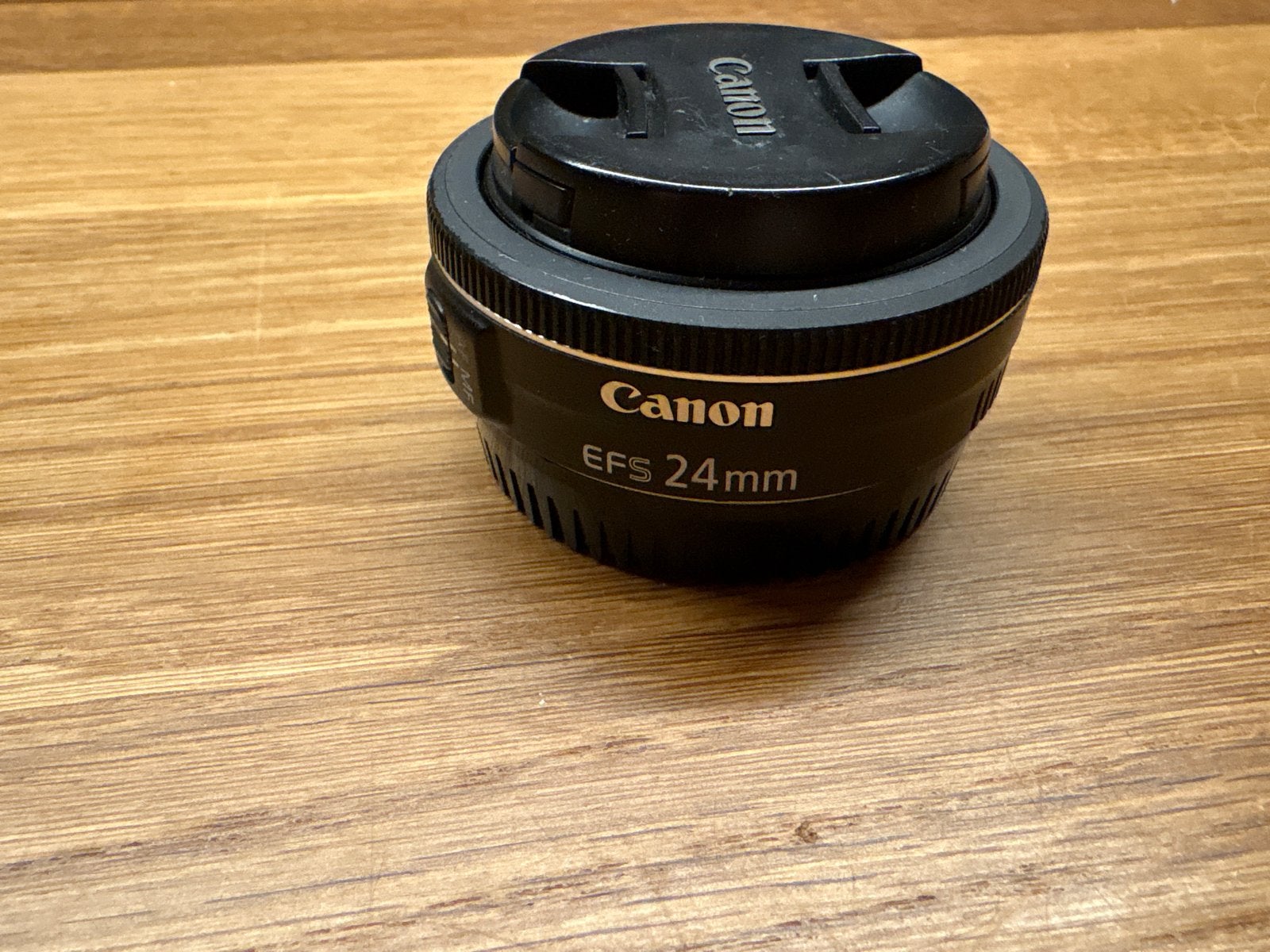 Canon EF-S 24mm f/2.8 STM pancake lens, Canon, Autofocus, Ophalen of Verzenden, Zo goed als nieuw