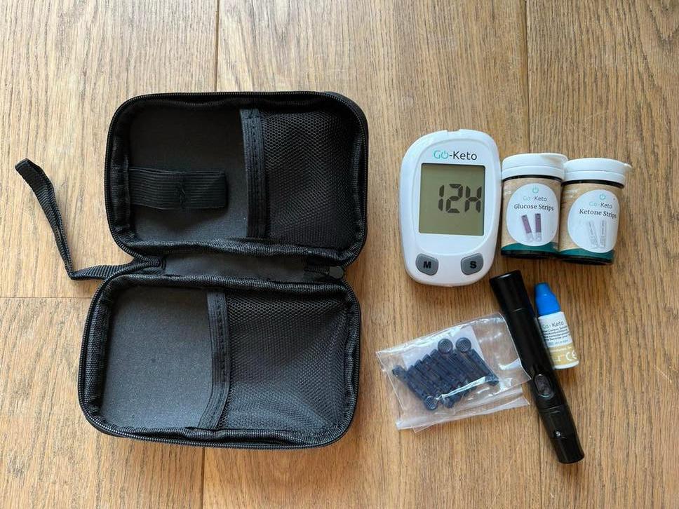 Go-Keto Bloedglucose- en Ketonenmeter Set, Ophalen of Verzenden, Zo goed als nieuw, Overige typen
