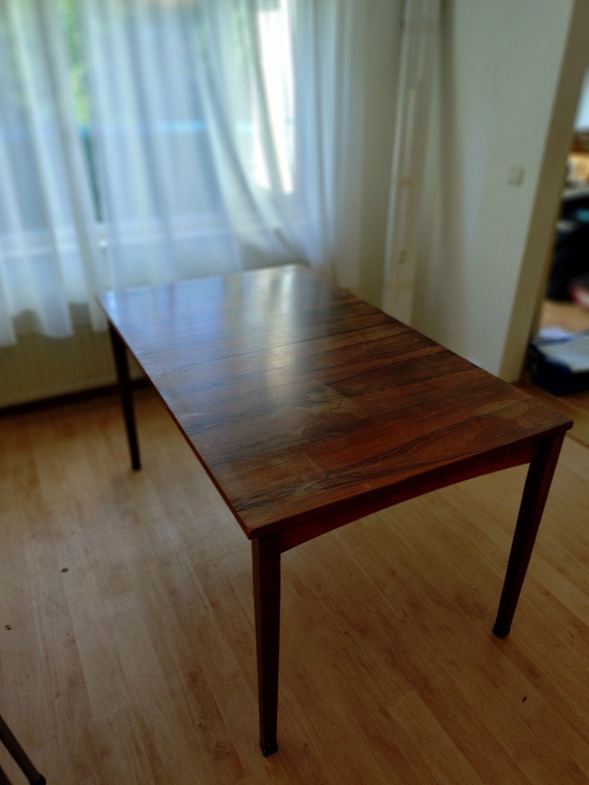 Vintage jaren 60 palissander uittrekbare tafel, Ophalen