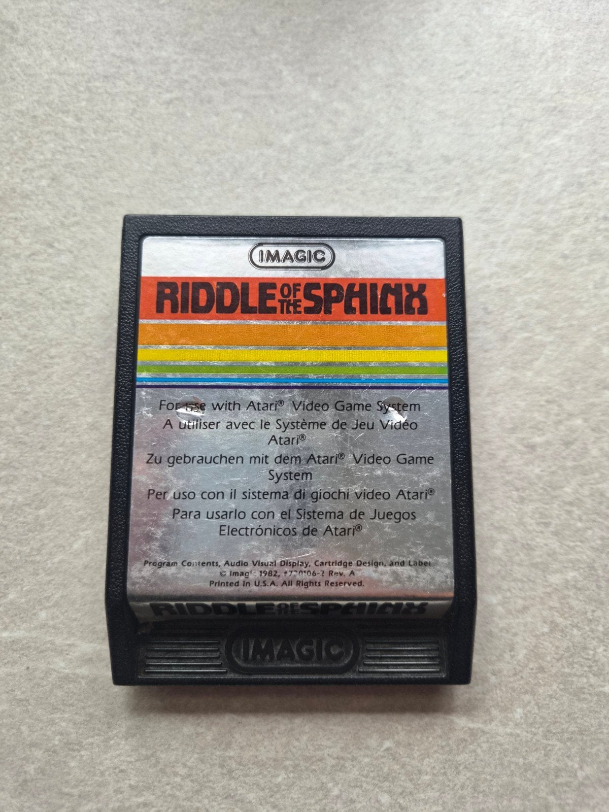 Atari 2600 - Riddle of the Sphinx  (IMAGIC), Spelcomputers en Games, Games | Atari, Avontuur en Actie, Gebruikt, 1 speler, Ophalen of Verzenden