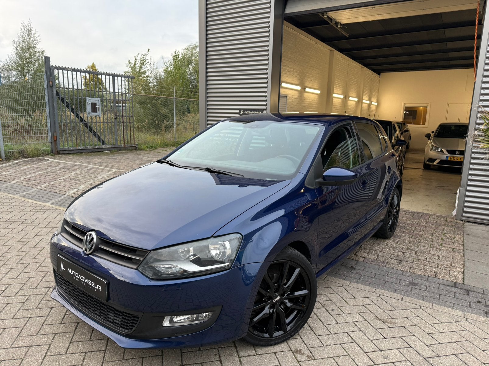 Volkswagen Polo 1.2TSI 105Pk 2010 5D Blauw, Auto's, Voorwielaandrijving, Euro 5, Stof, Zwart