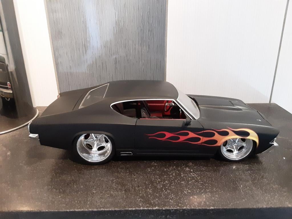 Jada Big Time Muscle 1:18 Chevrolet Chevy Chevelle SS (Rare), Hobby en Vrije tijd, Modelauto's | 1:18, Ophalen of Verzenden, Zo goed als nieuw