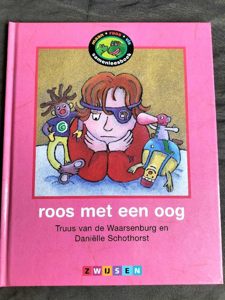 roos met een oog / Maan roos vis samenleesboek, avi 1 en 3